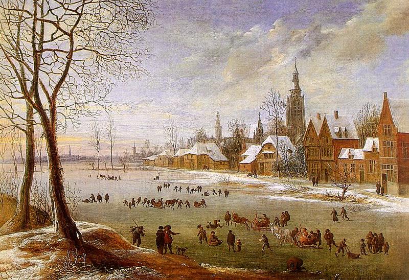 Daniel van Heil The Pleasures of Winter china oil painting image